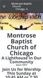 Mobile Screenshot of montrosebaptistchurch.org